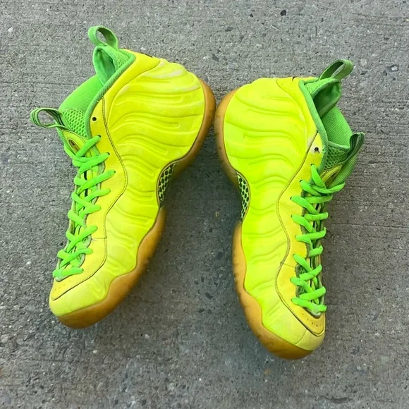 NIKE AIR FOAMPOSITE PRO VOLT NEON YELLOW PENNY ONE 1 624041-700